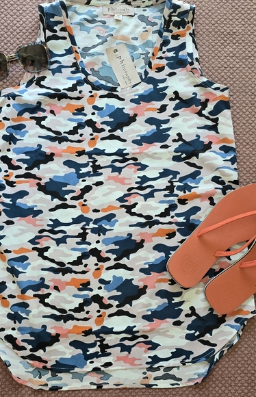 Philosophy Multicolor Camouflage Tank Top - Picture 9 of 9
